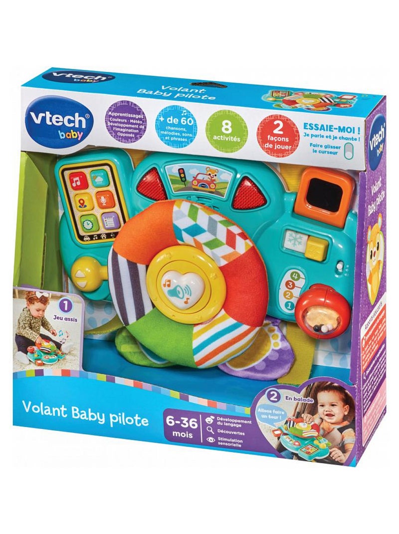 Volant baby pilote Volant d activites 'Vtech' Vert - Kiabi