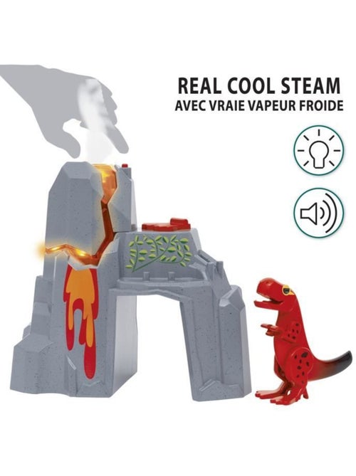 Volcan dinosaure en éruption - Kiabi