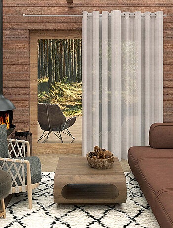 Voliage à oeillets spécial baie vitrée 280x250 cm CALI, par Soleil d'Ocre