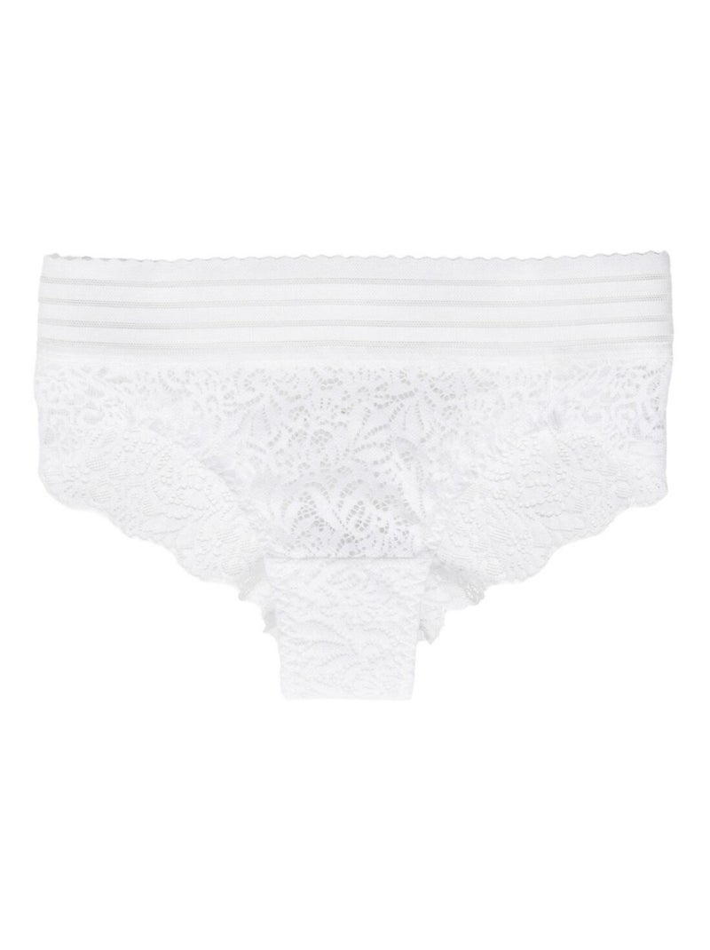 V.O.V.A - Culotte brésilienne en dentelle mi-haute Paola Blanc - Kiabi