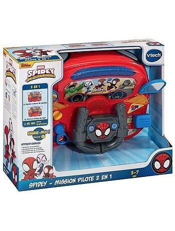 Vtech - spidey - mission pilote 2 en 1 - multicolore