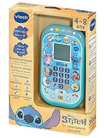 Vtech - stitch - le smartphone éducatif - bleu