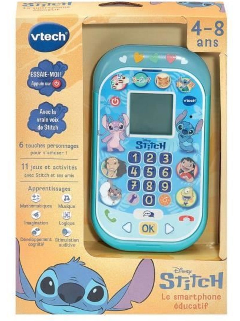 Vtech - stitch - le smartphone éducatif - bleu Bleu - Kiabi