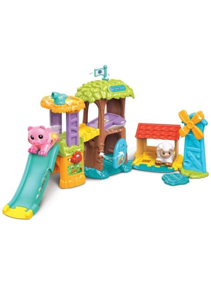 Vtech - tut tut animo bisous - super maison toboggan (+ violette, la vache pipelette) - multicolore Multicolore - Kiabi