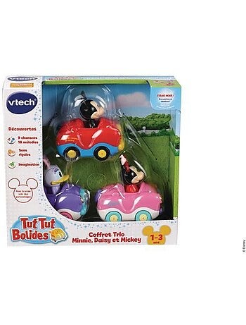 Vtech - tut tut bolides - coffret trio minnie/mickey (cabrio minnie + daisy + mickey)