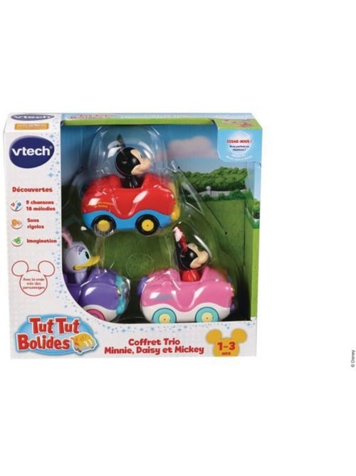 VTECH - Tut Tut Bolides - Coffret Trio Minnie/Mickey (Cabrio Minnie + Daisy + Mickey) - Kiabi