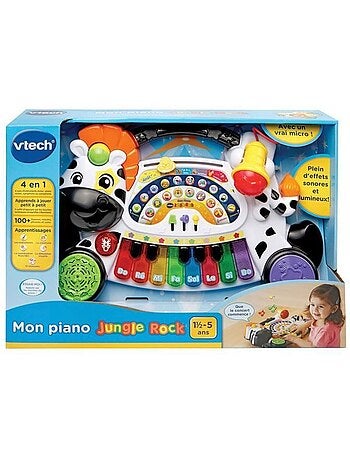 VTECH BABY - Jungle Rock - Piano Zèbre - Jouet Musical Enfant