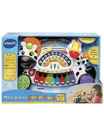 VTECH BABY - Jungle Rock - Piano Zèbre - Jouet Musical Enfant