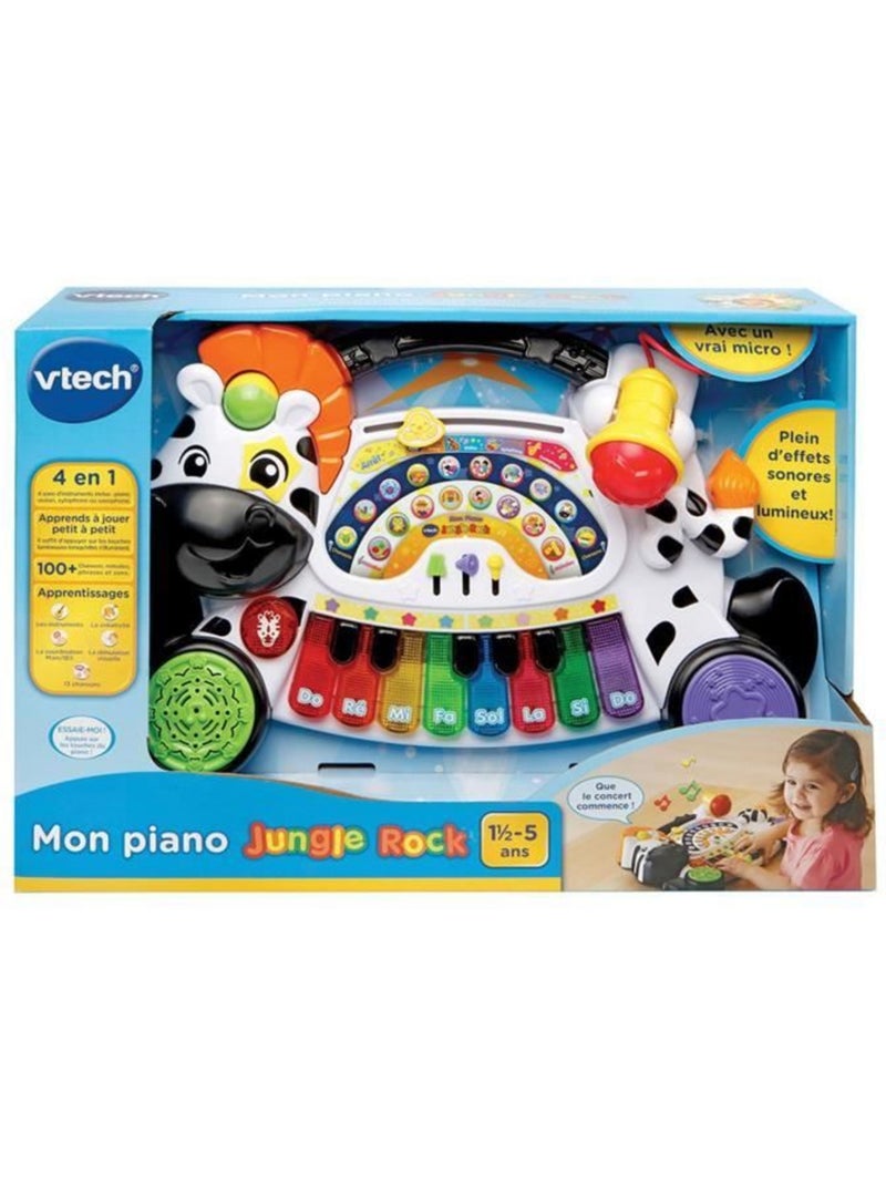 VTECH BABY - Jungle Rock - Piano Zèbre - Jouet Musical Enfant Orange - Kiabi
