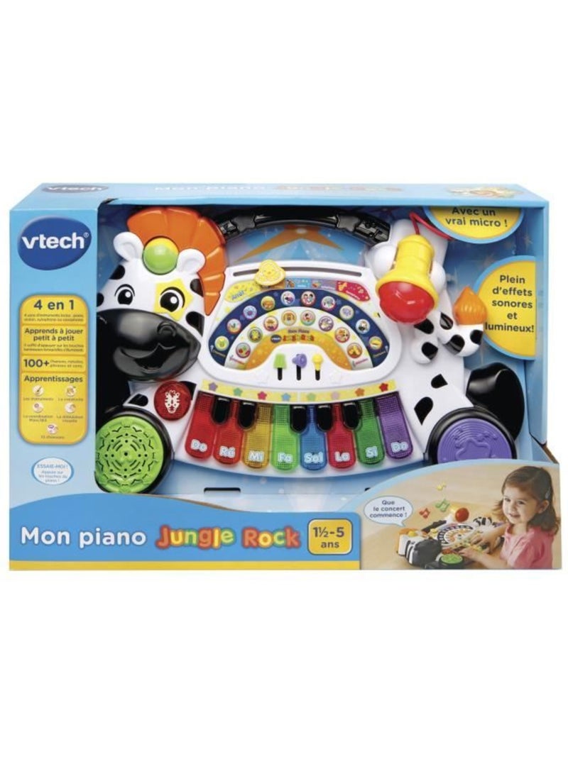 VTECH BABY - Jungle Rock - Piano Zèbre - Jouet Musical Enfant Orange - Kiabi