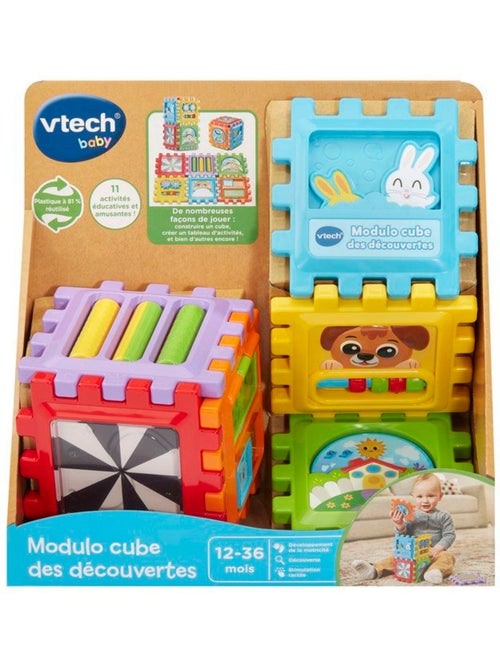 Vtech baby - modulo cube des découvertes (plastique réutilisé) - multicolore - Kiabi