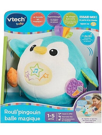 Vtech baby - rouli'pingouin balle magique - multicolore