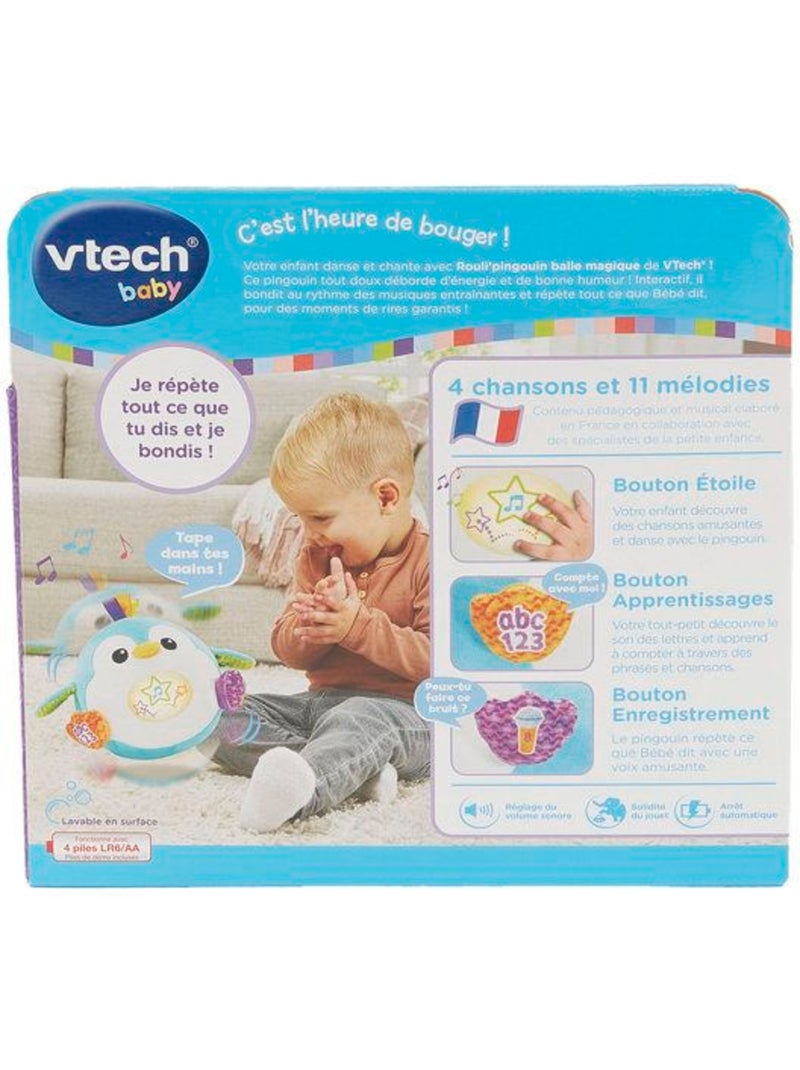 Vtech baby - rouli'pingouin balle magique - multicolore Bleu turquoise - Kiabi