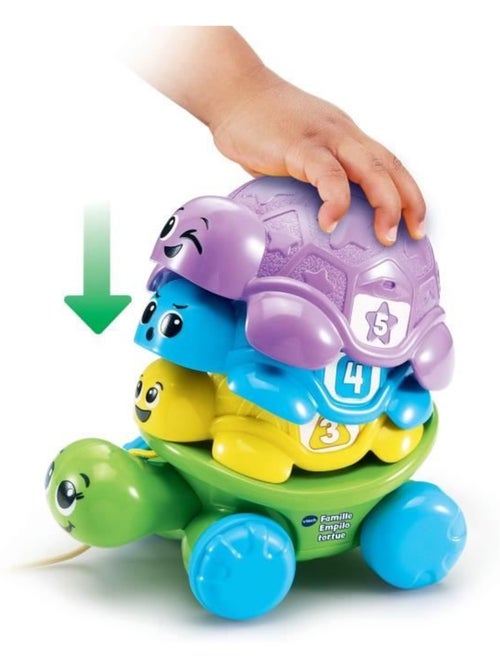 Vtech-famille empilo tortue (plastique reutilise) - Kiabi Vtech-famille empilo tortue (plastique reutilise) - Kiabi