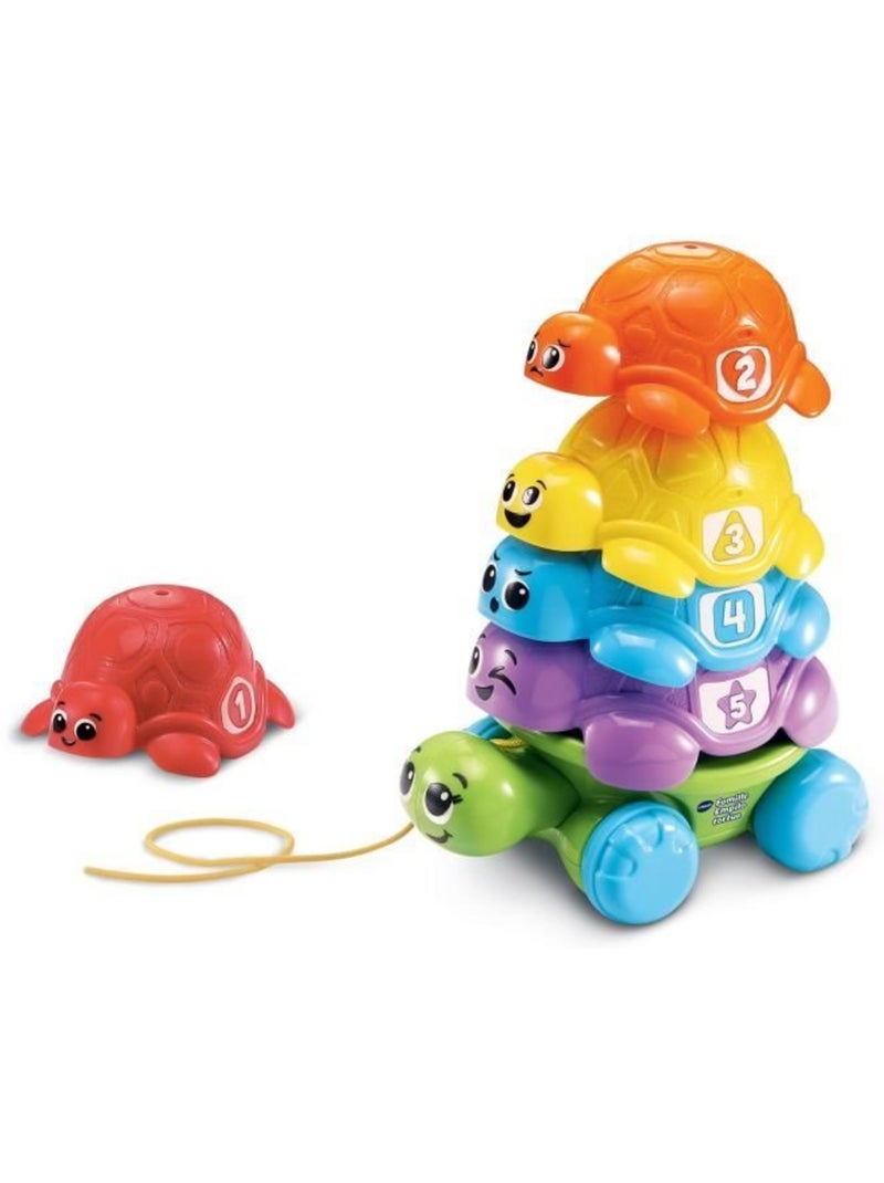 VTECH-FAMILLE EMPILO TORTUE (PLASTIQUE REUTILISE) Bleu - Kiabi