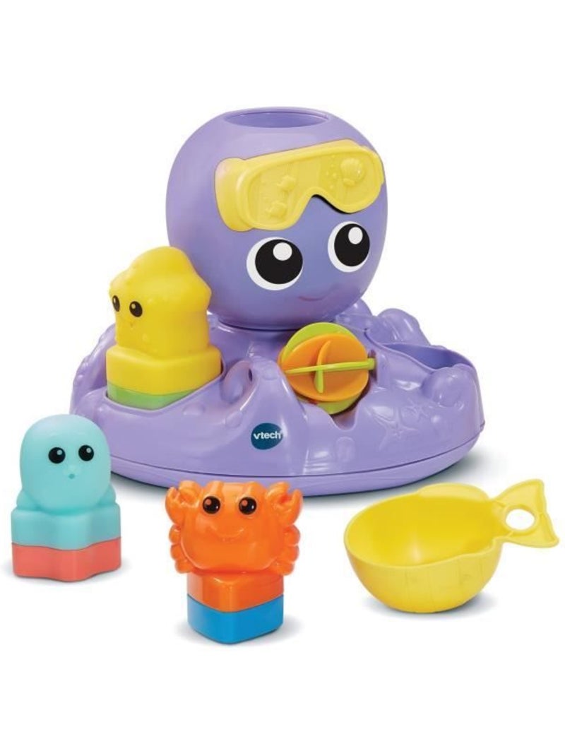 Vtech julie, ma pieuvre toupie de bain Violet - Kiabi