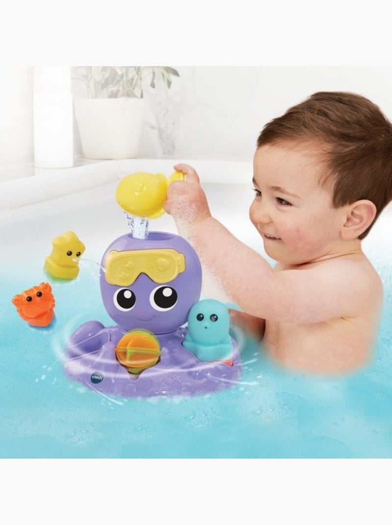 Vtech julie, ma pieuvre toupie de bain Violet - Kiabi