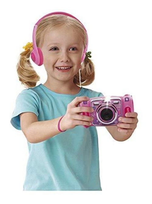VTech KidiZoom Duo DX – Appareil photo numérique enfant (rose) – Double caméra 5 MP + 2 MP • Selfies - Kiabi