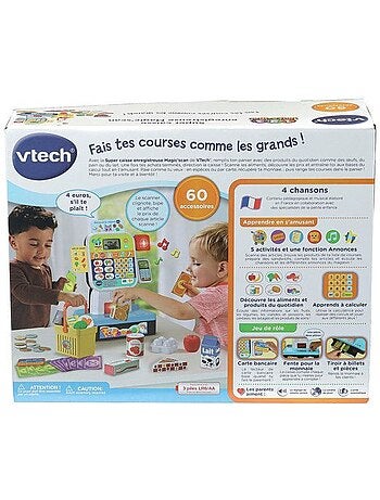Vtech super caisse enregistreuse magic'scan, jeu marchande pour enfant