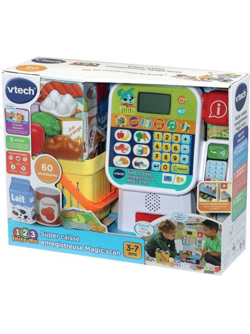 Vtech super caisse enregistreuse magic'scan, jeu marchande pour enfant Multicolore - Kiabi