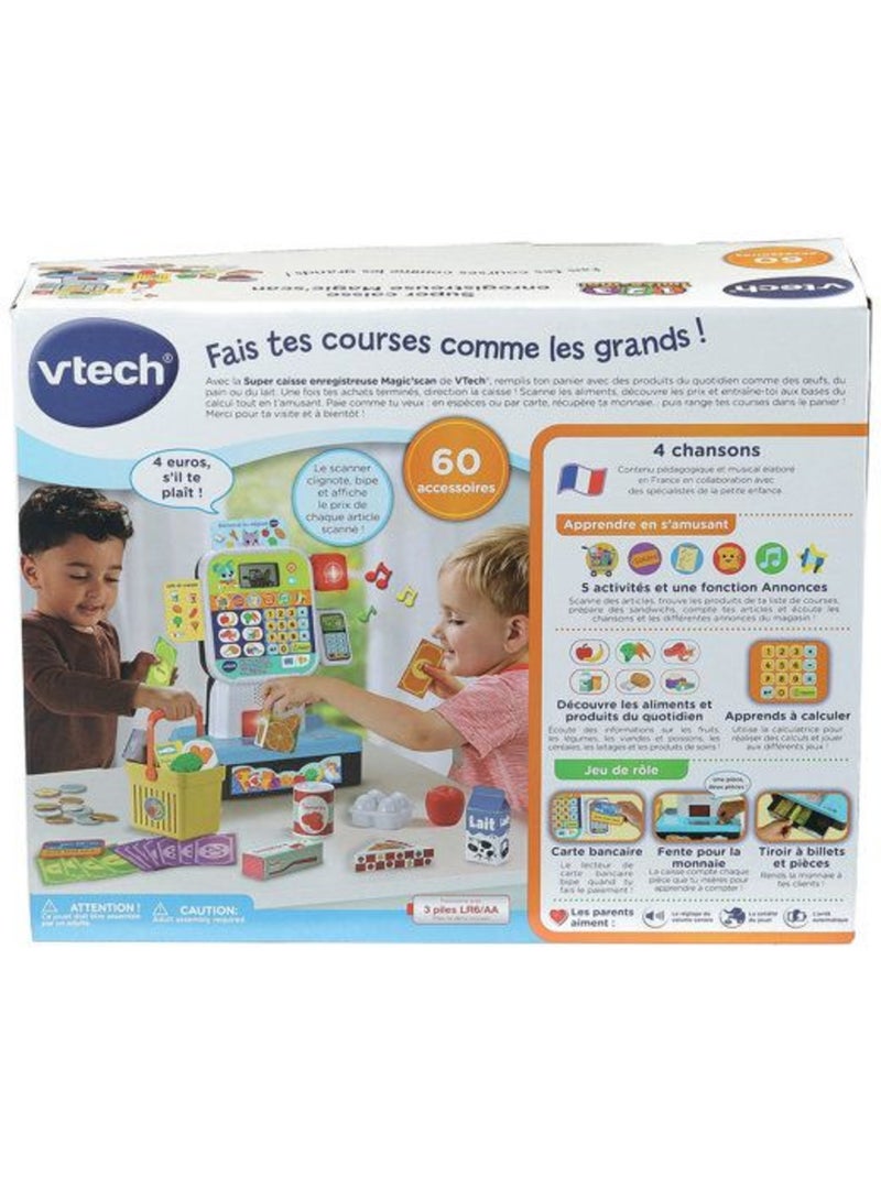Vtech super caisse enregistreuse magic'scan, jeu marchande pour enfant Multicolore - Kiabi
