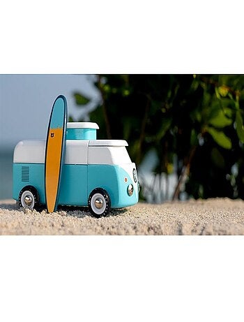 VW Beach Bus sunset jaune