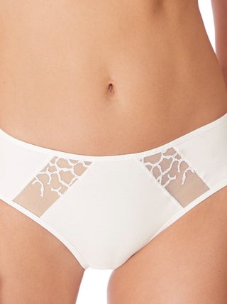 Wacoal - Culotte chic en coton et broderie suisse Lisse
