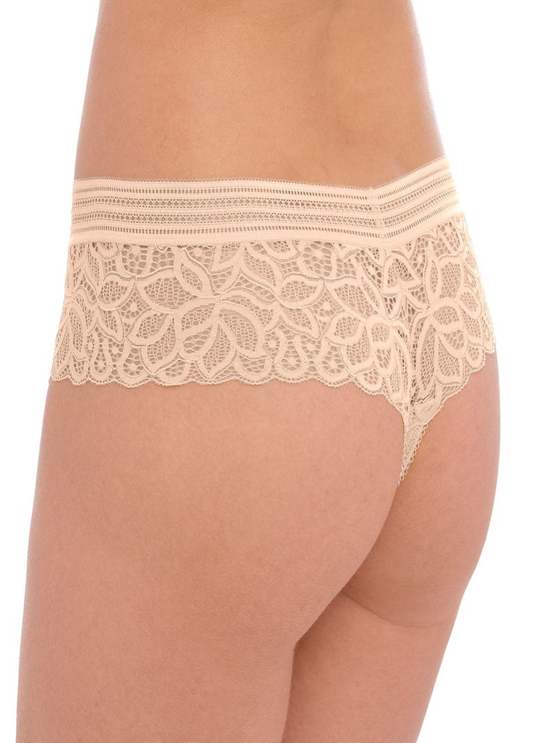 Wacoal - String chic en dentelle Raffiné Beige - Kiabi