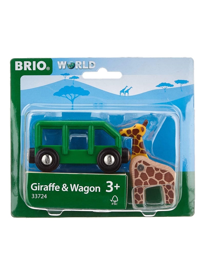 Wagon transporteur de girafe Vert - Kiabi