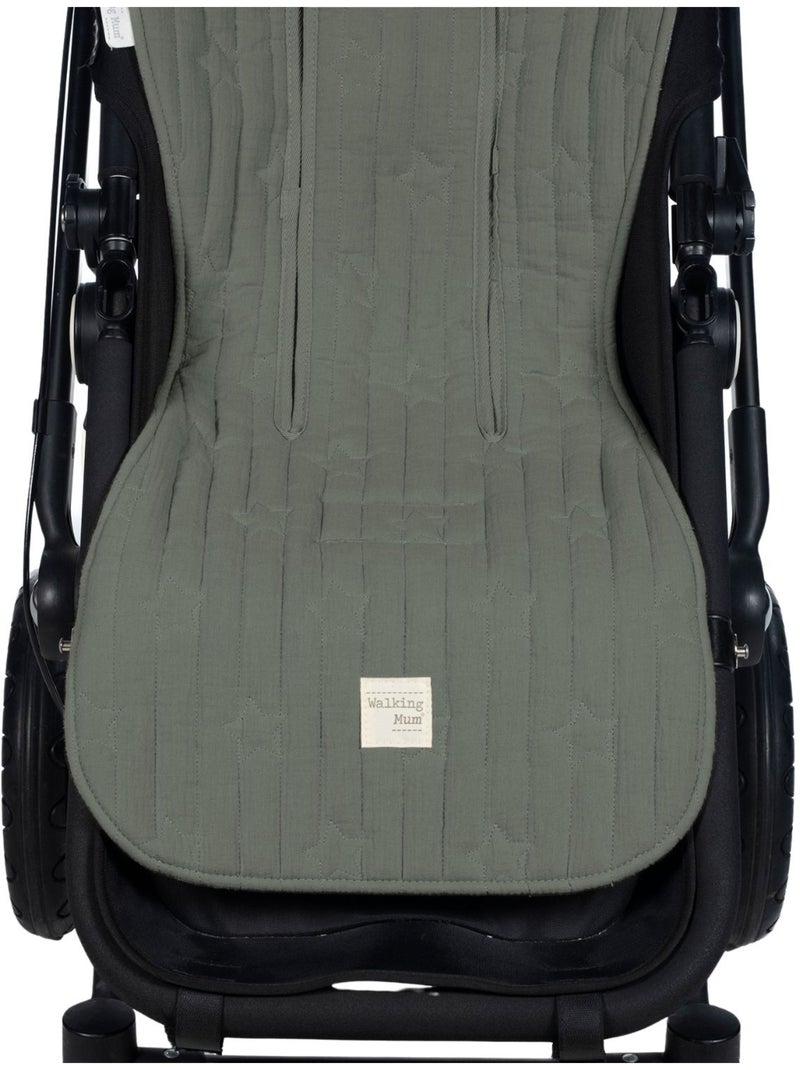 Walking Mum - Assise pour poussette Caetana Stone Vert - Kiabi