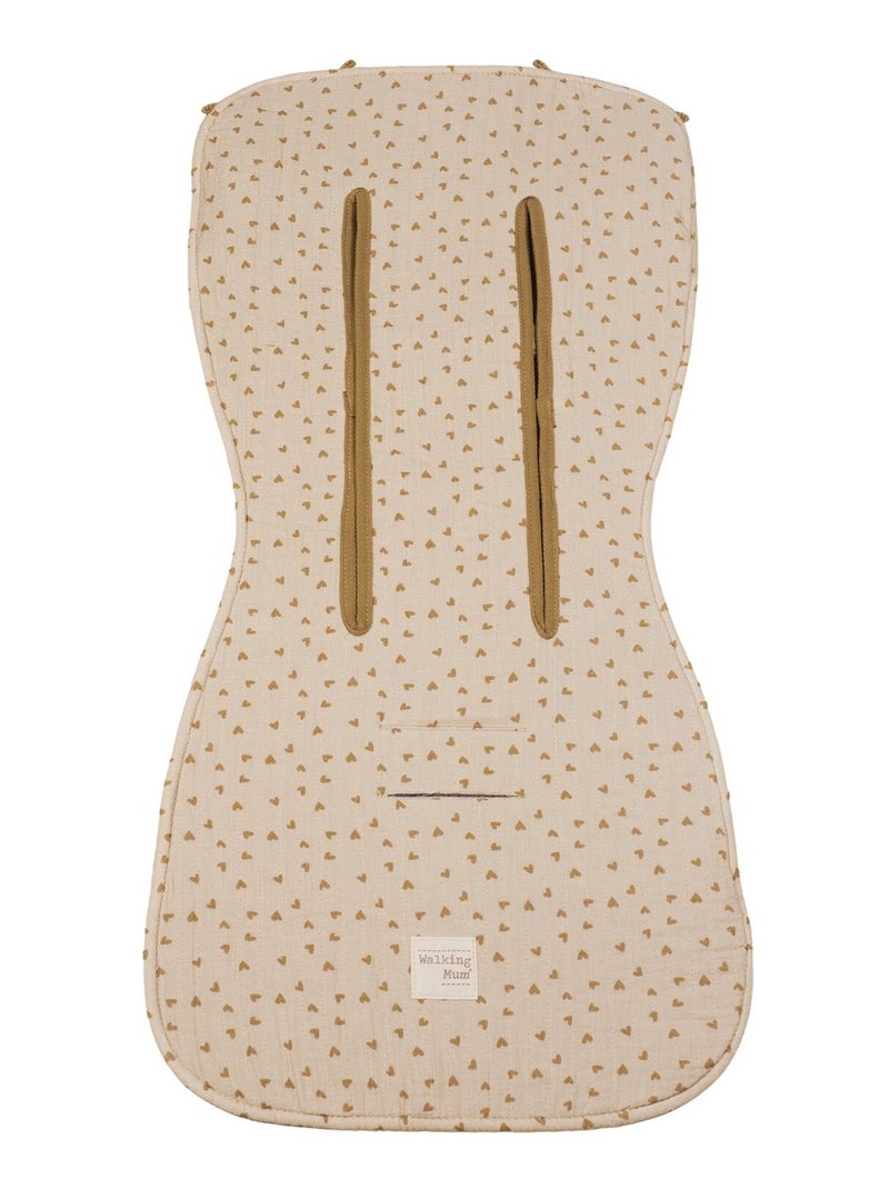 Walking Mum - Assise pour poussette Coeurs Beige - Kiabi