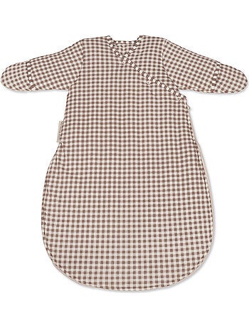 Walking mum - gigoteuse hiver praliné rayures moka tog 2,5 (1-4 mois)