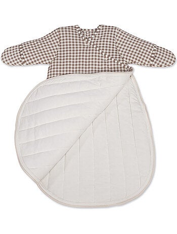 Walking mum - gigoteuse hiver praliné rayures moka tog 2,5 (1-4 mois)