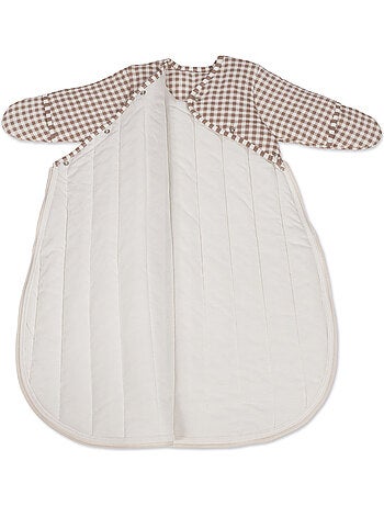 Walking mum - gigoteuse hiver praliné rayures moka tog 2,5 (1-4 mois)