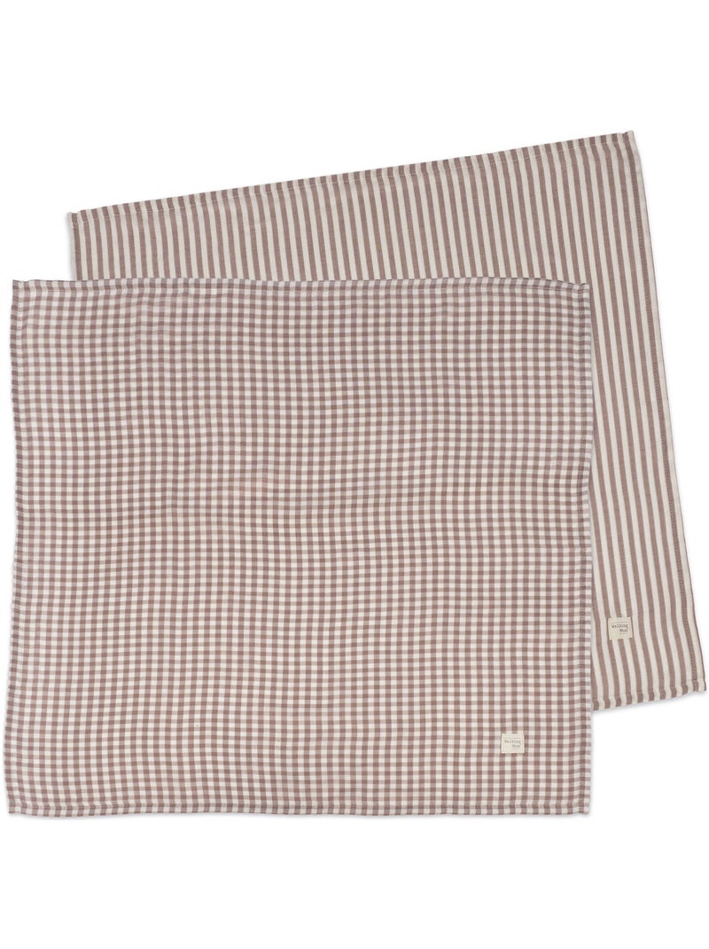 Walking Mum - Lot de 2 langes Marron - Kiabi