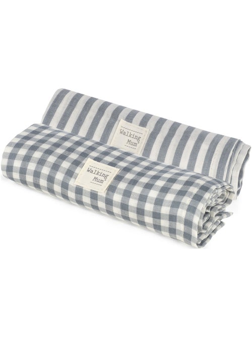 Walking Mum - Lot de 2 langes - Kiabi