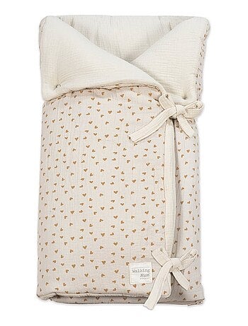 Walking Mum - Nid d'ange et couverture Coeurs Poppy Cannelle