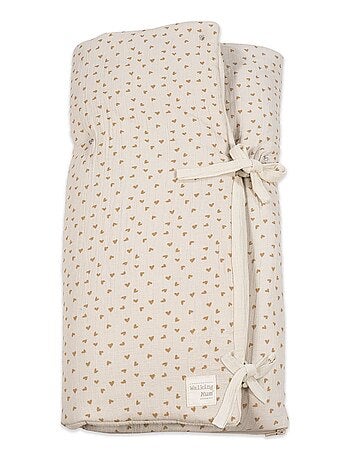 Walking Mum - Nid d'ange et couverture Coeurs Poppy Cannelle