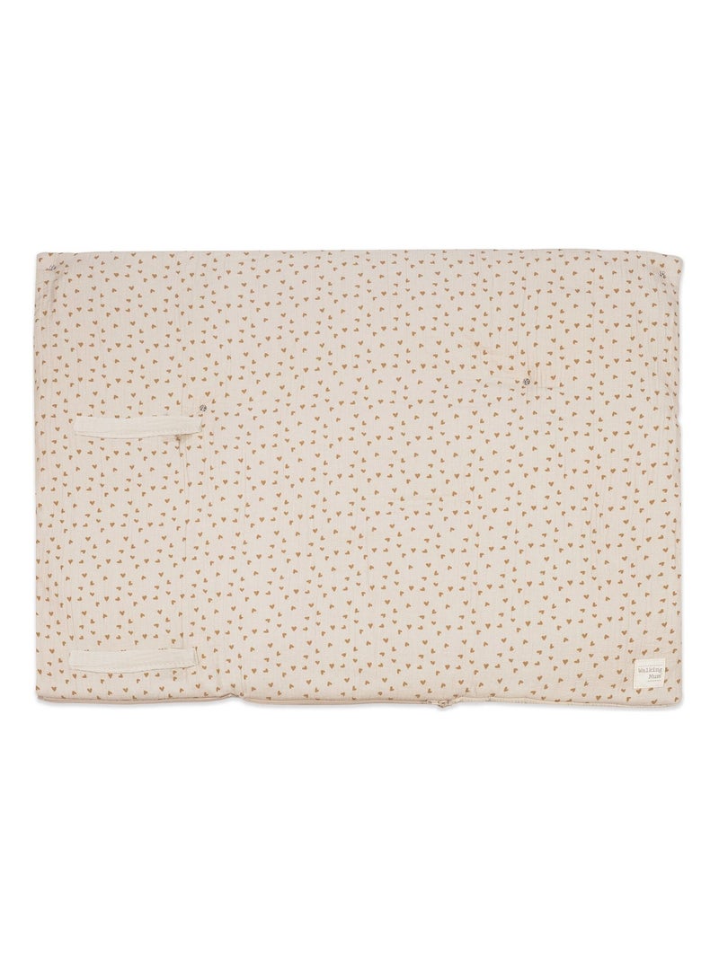 Walking Mum - Nid d'ange et couverture Coeurs Poppy Cannelle Beige - Kiabi