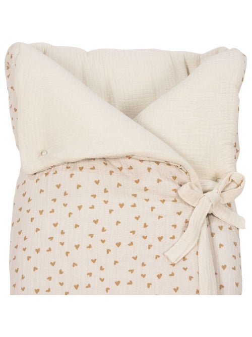 Walking Mum - Nid d'ange et couverture Coeurs Poppy Cannelle - Kiabi