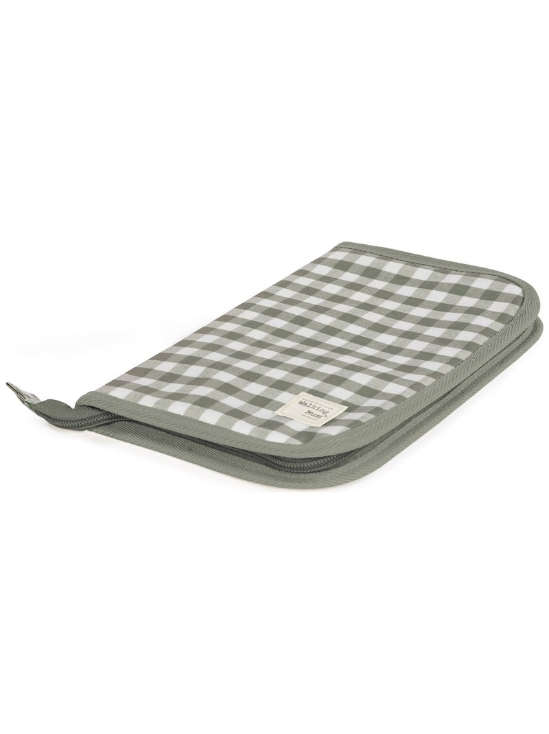 Walking Mum - Protège carnet de santé Caetana Stone Vert - Kiabi