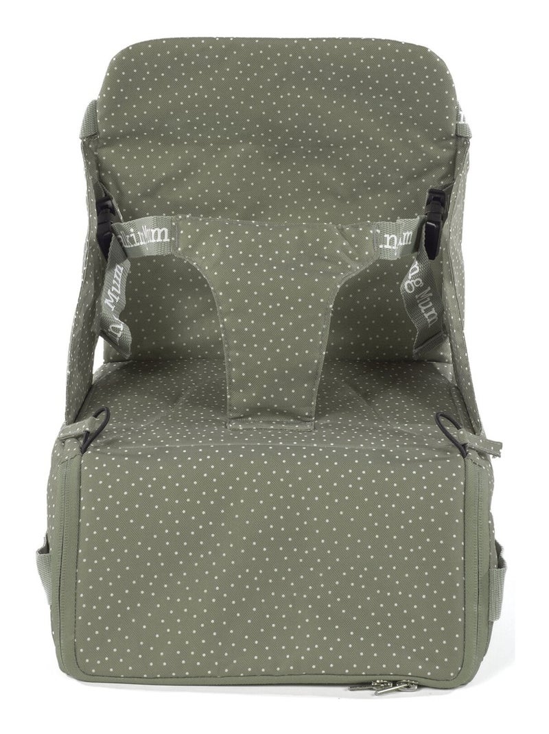 Walking Mum - Réhausseur transportable à pois Poppy Mousse Gris - Kiabi