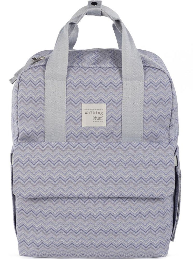 Walking Mum - Sac à dos à langer Zigzag Violet - Kiabi