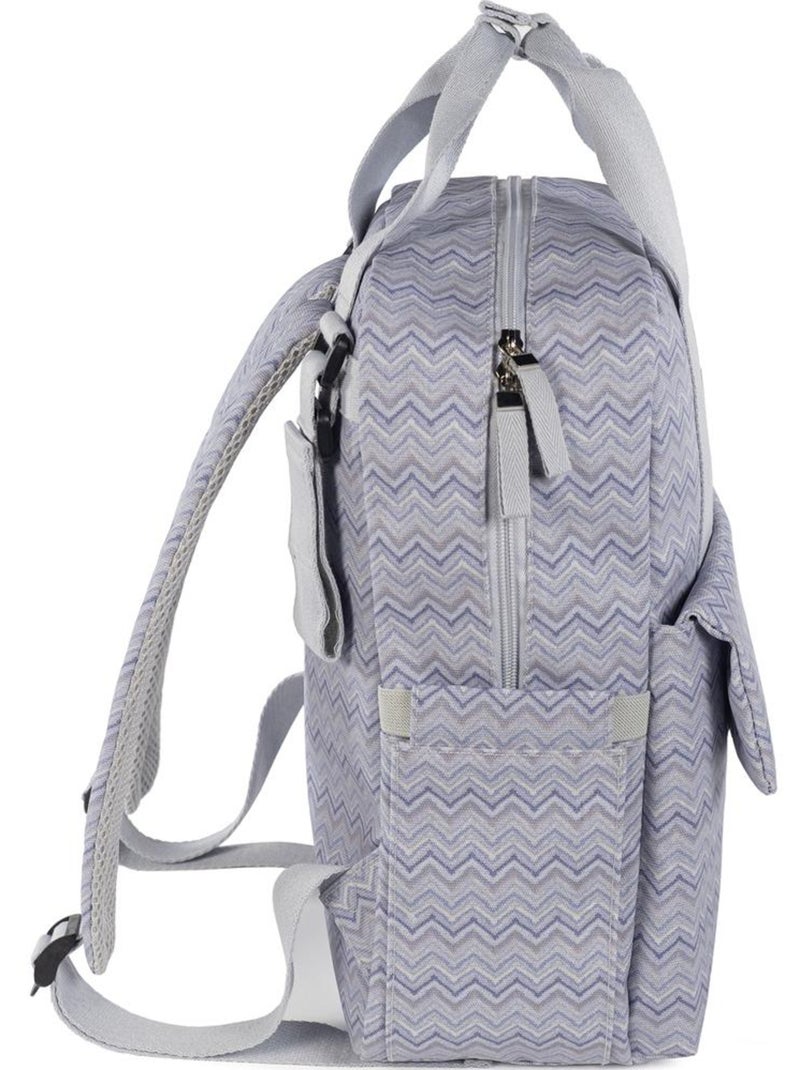 Walking Mum - Sac à dos à langer Zigzag Violet - Kiabi