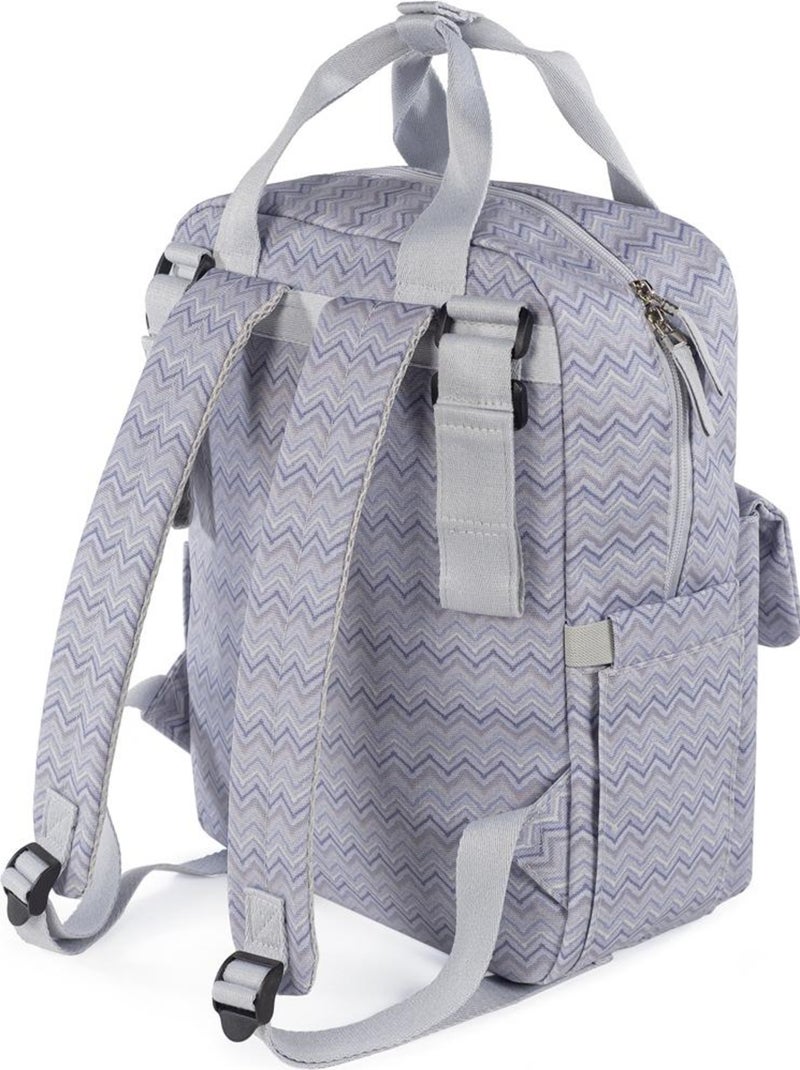 Walking Mum - Sac à dos à langer Zigzag Violet - Kiabi