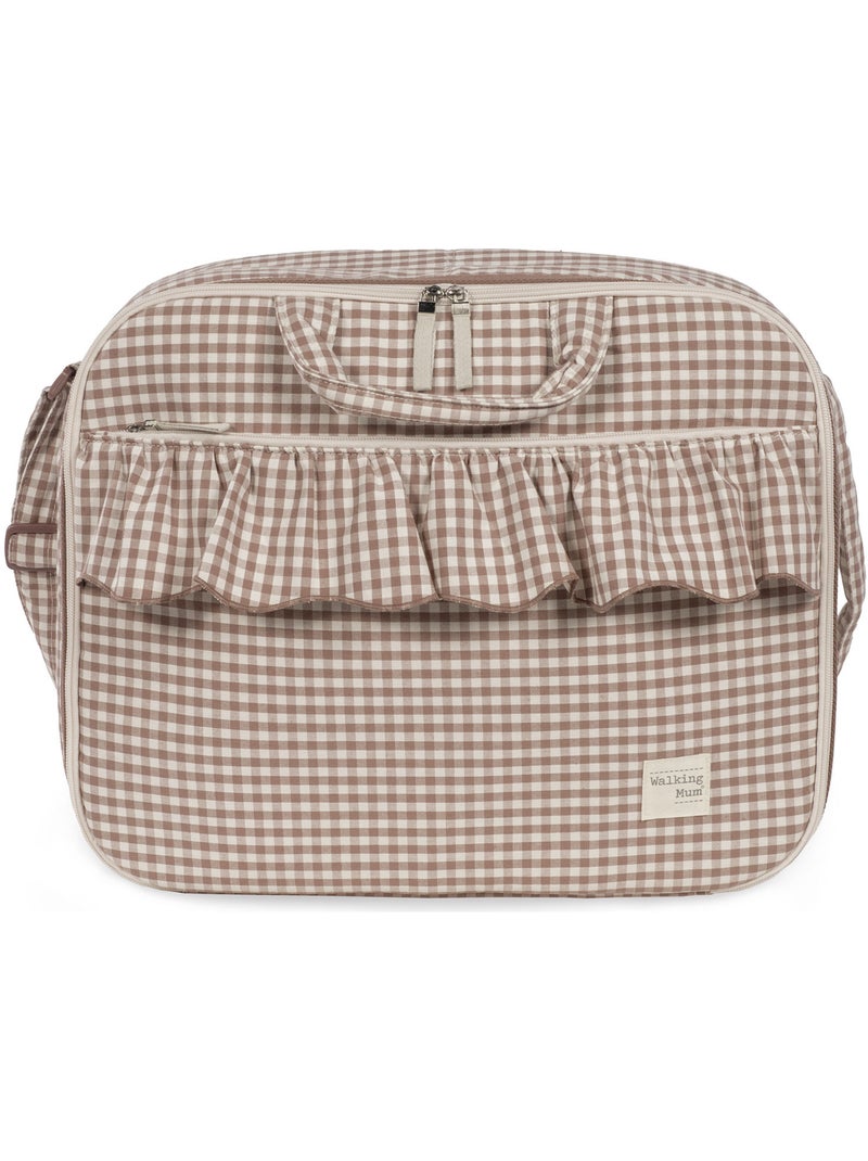Walking Mum - Valise de maternité Marron - Kiabi