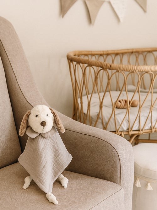 Walking Mum | Doudou chien en gaze de coton Sintra - Kiabi