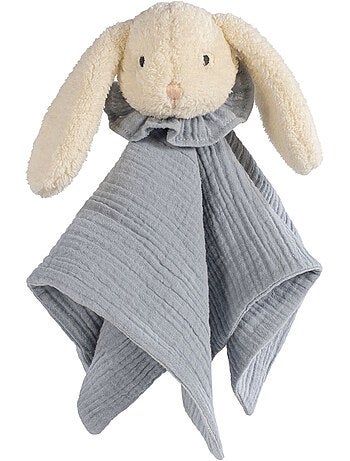 Walking Mum | Doudou plat lapin en gaze de coton