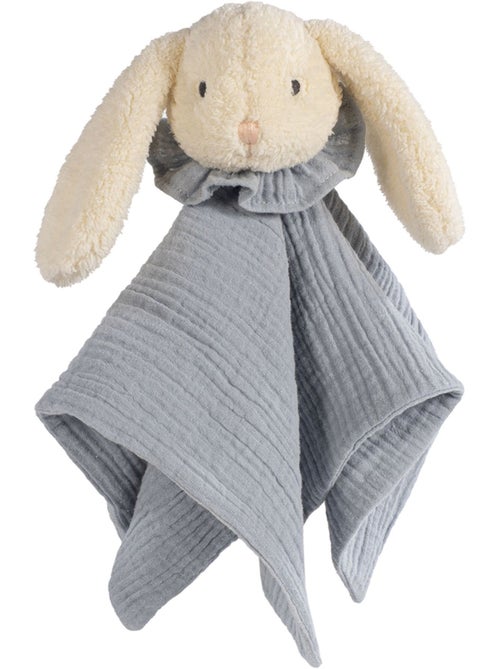 Walking Mum | Doudou plat lapin en gaze de coton - Kiabi