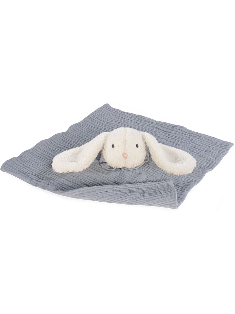 Walking Mum | Doudou plat lapin en gaze de coton Gris - Kiabi